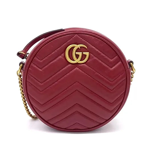 GUCCI MARMONT ROUND SHOULDER BAG (550154) (JP)