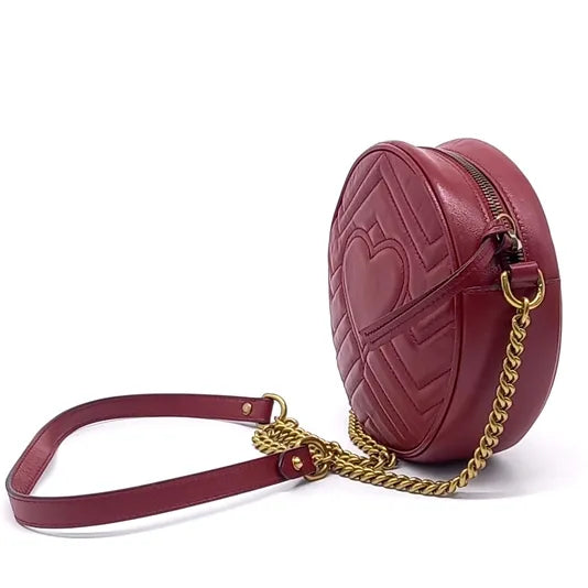 GUCCI MARMONT ROUND SHOULDER BAG (550154) (JP)