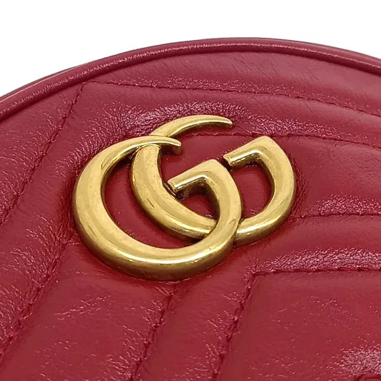 GUCCI MARMONT ROUND SHOULDER BAG (550154) (JP)