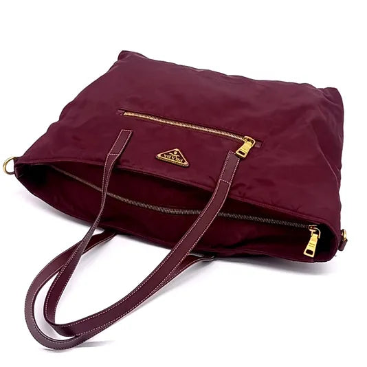 PRADA FABRIC TOTE AND SHOULDER BAG (JP)