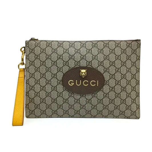 GUCCI GG SUPREME CLUTCH (473956) (JP)