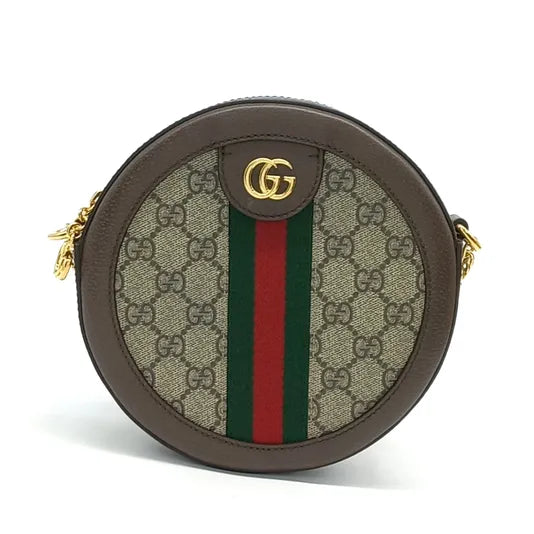 GUCCI OPHIDIA MINI GG ROUND SHOULDER BAG (550618) (JP)