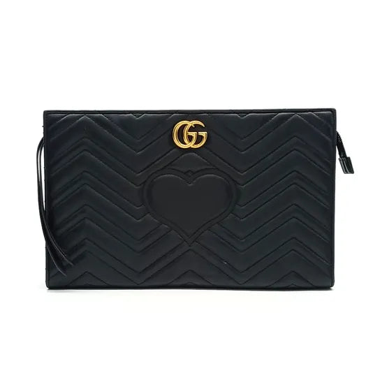 GUCCI MARMONT MATELASSÉ CLUTCH (448450) (JP)