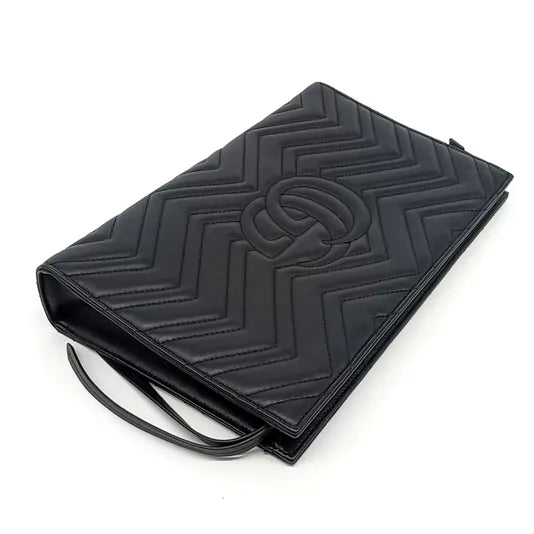 GUCCI MARMONT MATELASSÉ CLUTCH (448450) (JP)