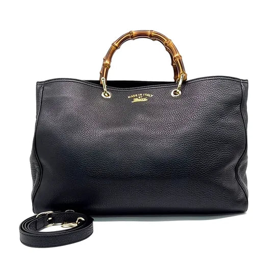 GUCCI BAMBOO TOTE & SHOULDER BAG (323658) (JP)