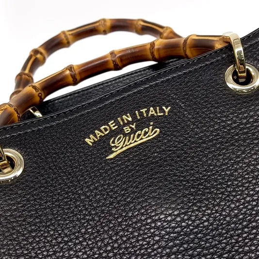GUCCI BAMBOO TOTE & SHOULDER BAG (323658) (JP)