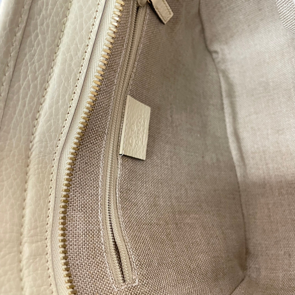 Gucci White Jacquard Canvas GG Small Shoulder Bag 449241