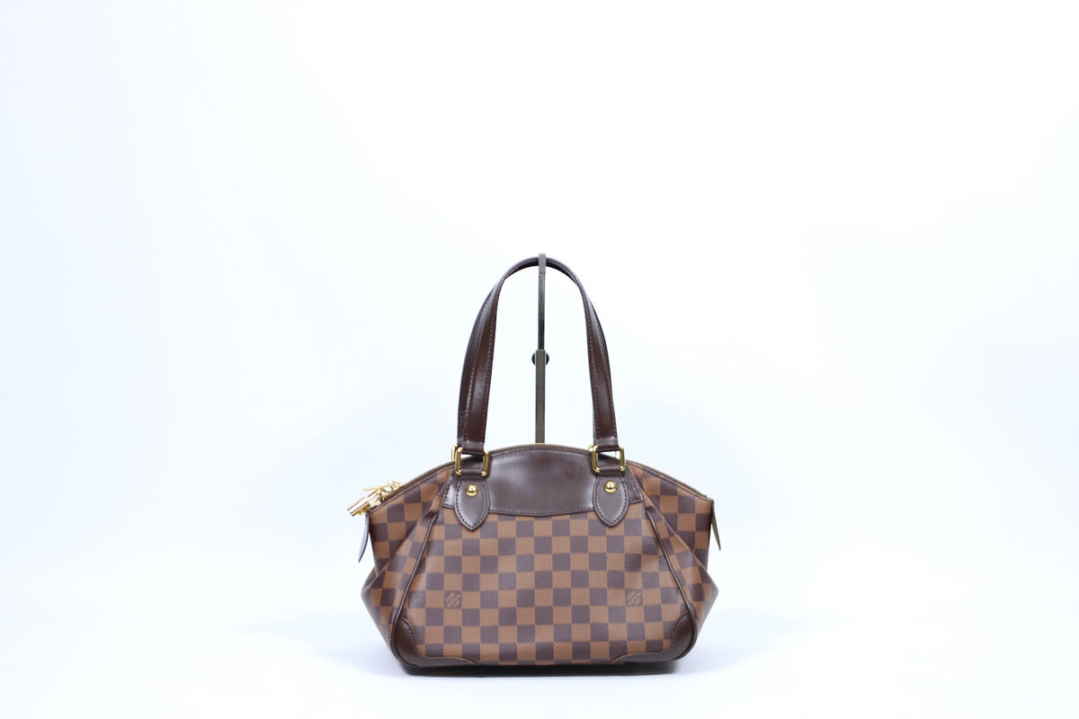 Louis Vuitton Brown PVC Damier Ebene Verona PM Tote Bag N41117
