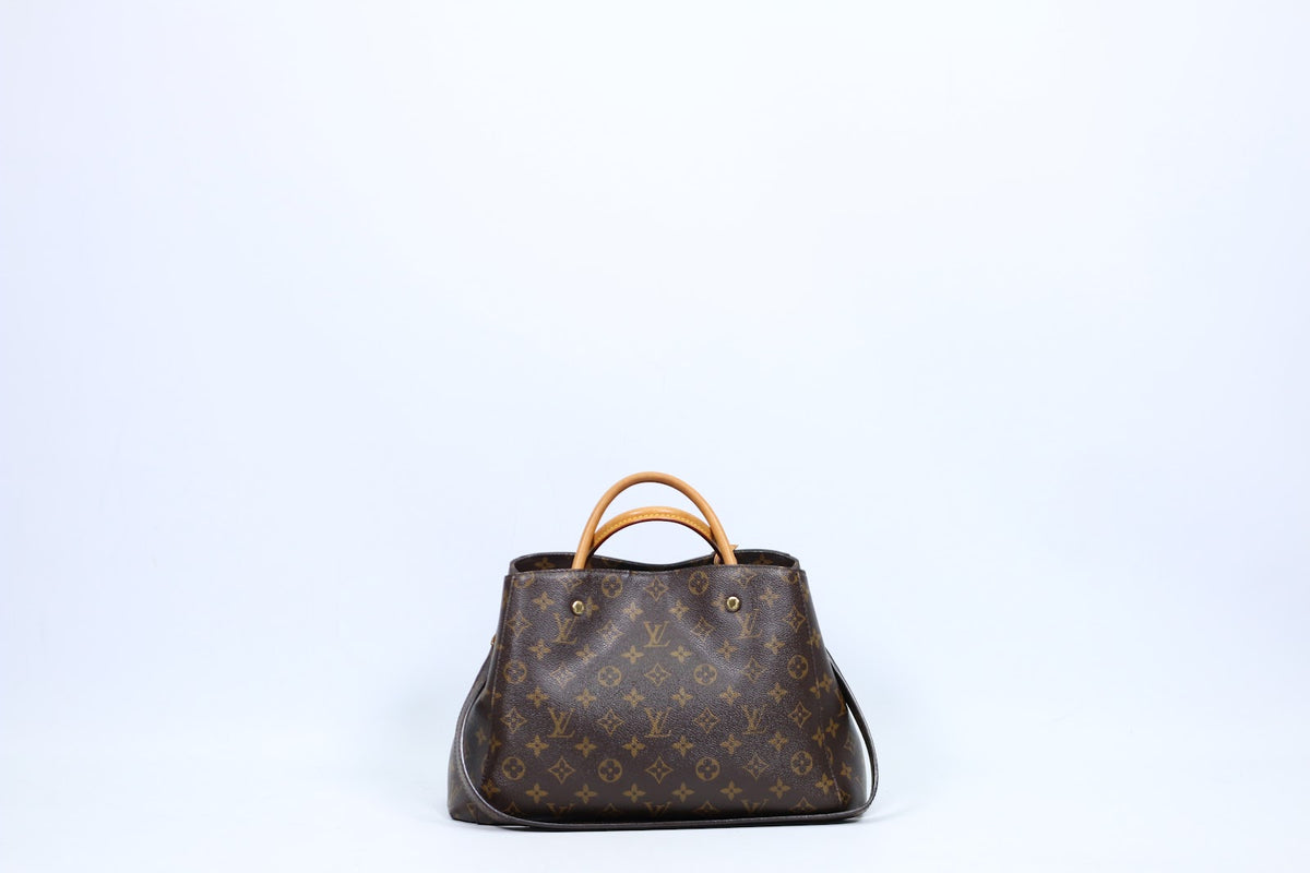 Louis Vuitton Brown PVC Monogram Canvas Montaigne MM Shoulder Bag M41056 (V1275916)