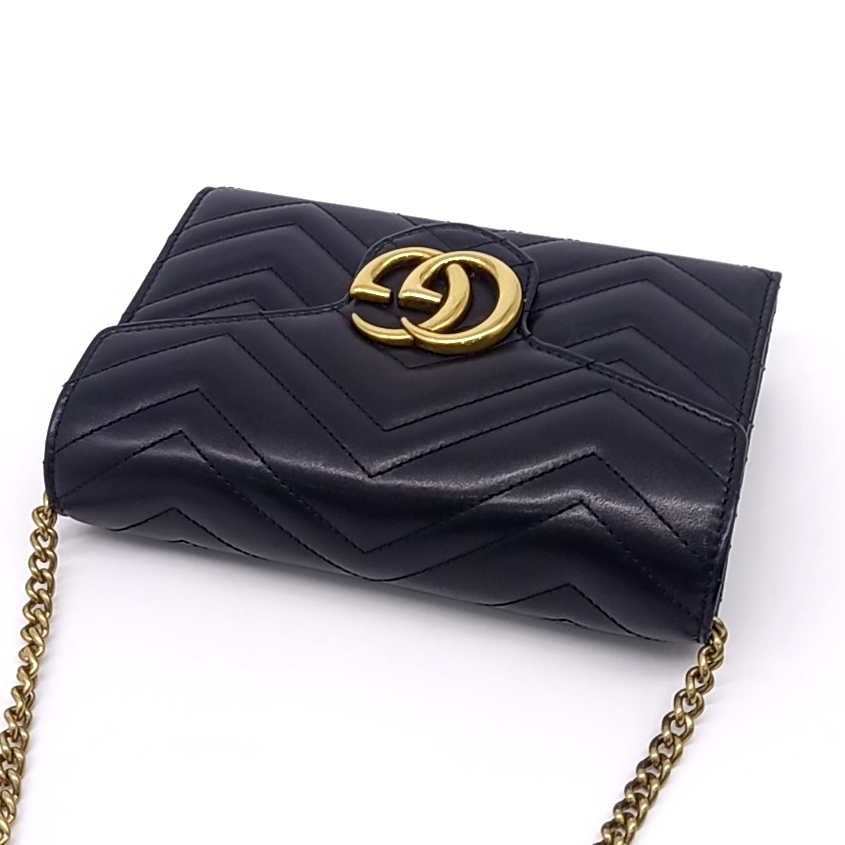 Gucci Marmont Matelasse Crossbody Bag (474575) (10487481)
