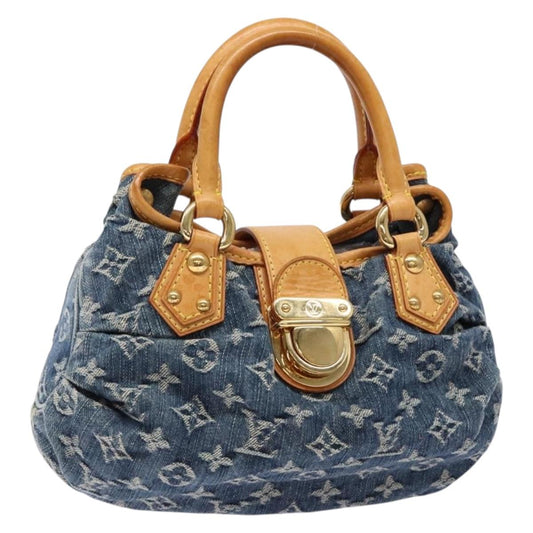 Pre-owned Louis Vuitton Monogram Denim Preity Hand Bag