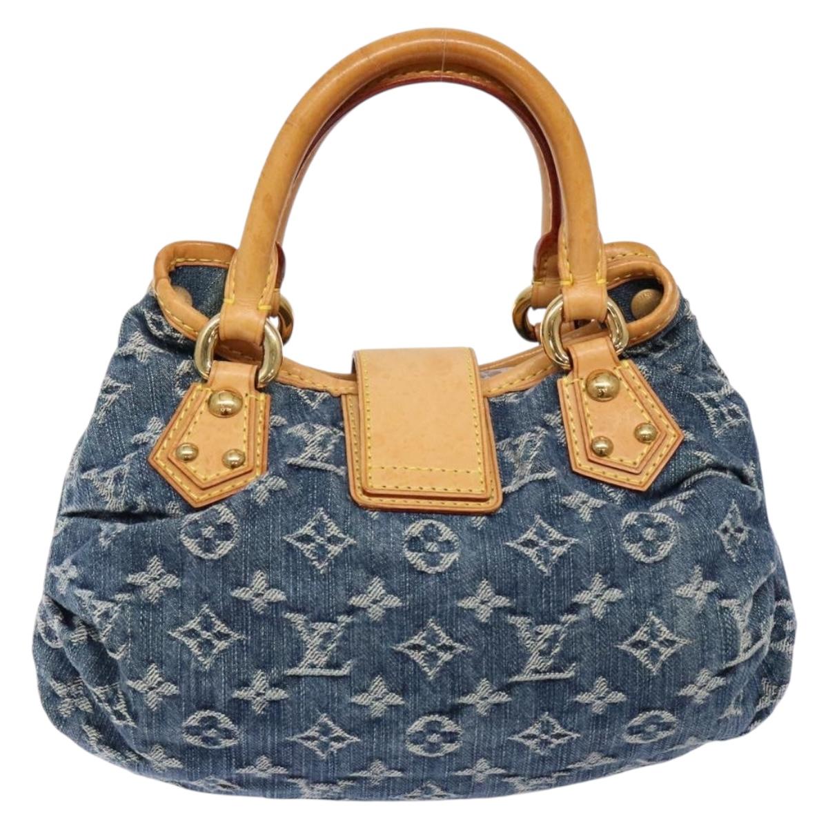 Pre-owned Louis Vuitton Monogram Denim Preity Hand Bag