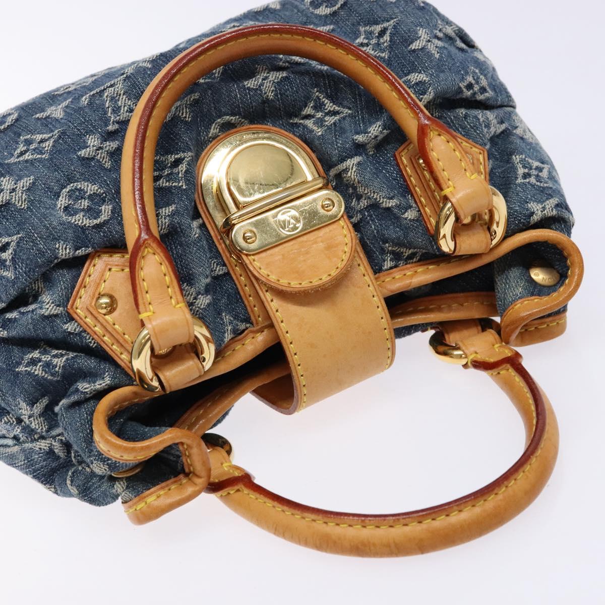 Pre-owned Louis Vuitton Monogram Denim Preity Hand Bag