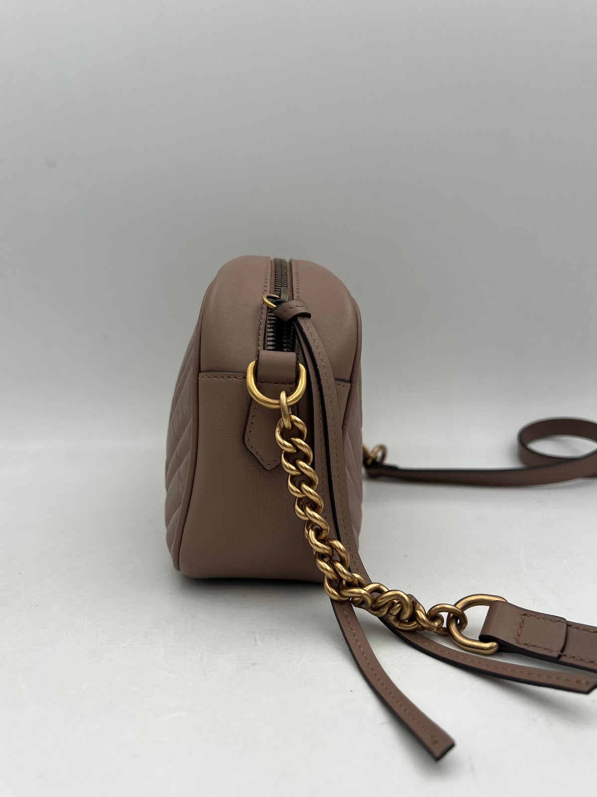 Gucci GG Marmont Small Camera Bag, Beige