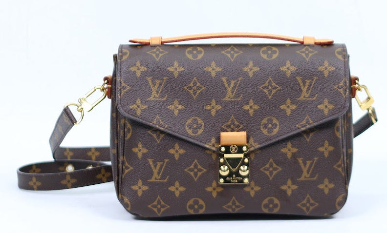 Louis Vuitton Brown PVC Monogram Canvas Pochette Metis ONE Shoulder Bag M40780 (V12138903)