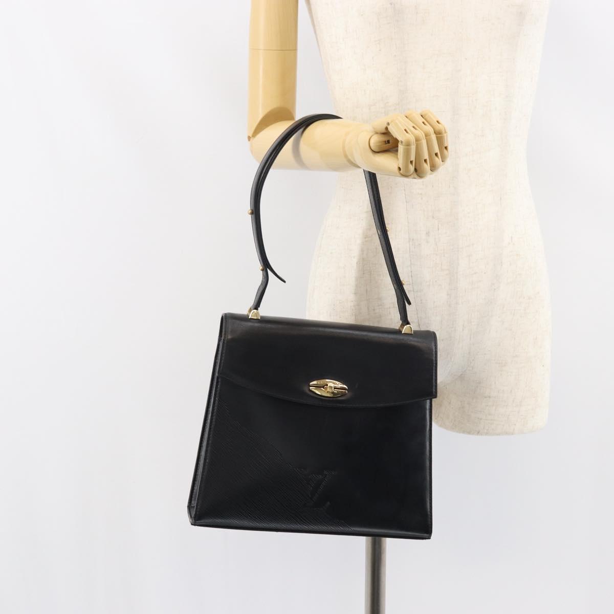 Louis Vuitton Epi Leather Opera Line Spartan Shoulder Bag Black Noir