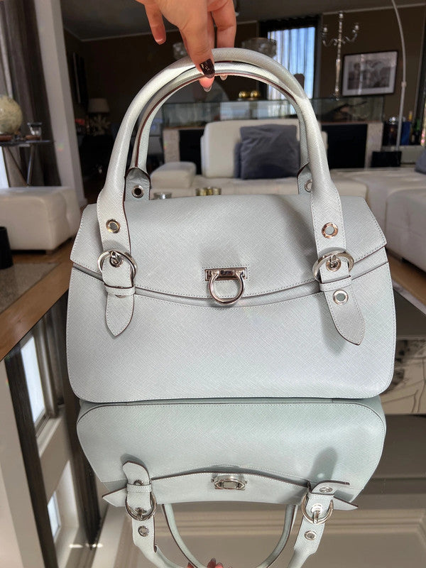 Ferragamo Gancini Double Handle Bag
