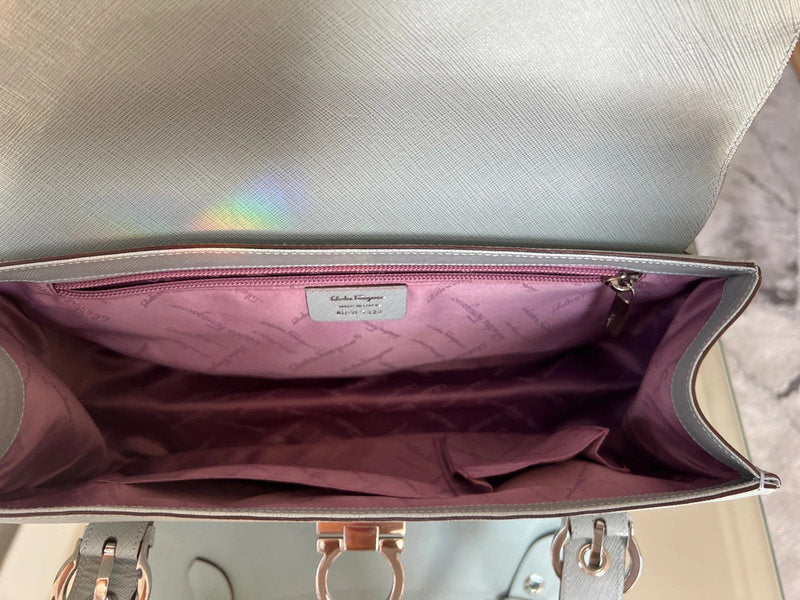 Ferragamo Gancini Double Handle Bag