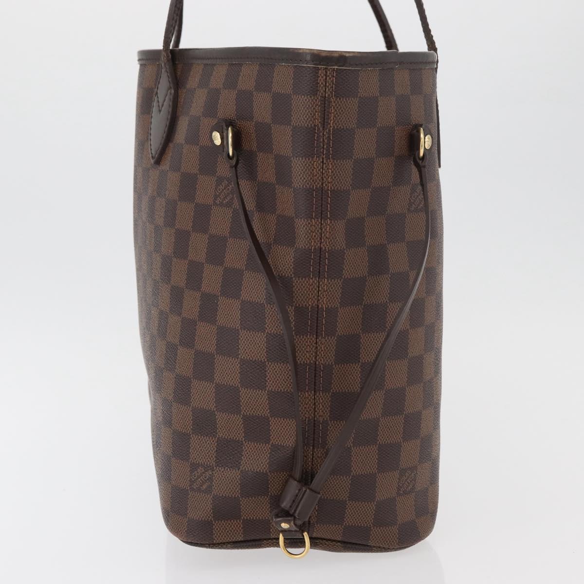 LOUIS VUITTON Damier Azur Neverfull MM Tote Bag N41605 LV Auth 177682