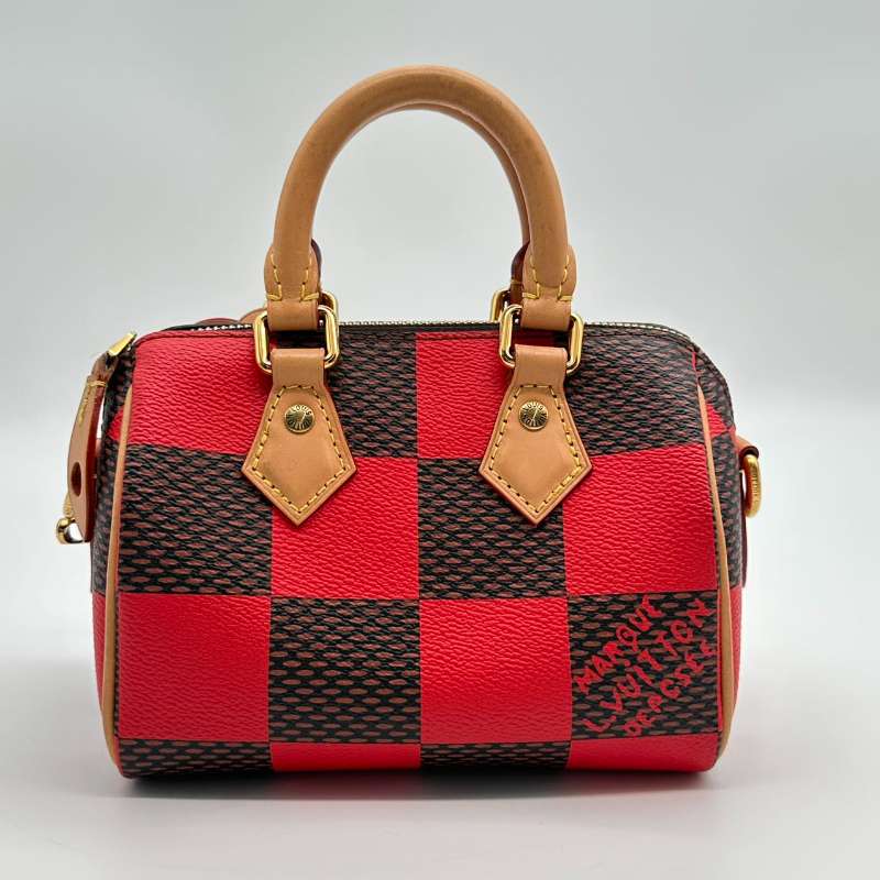 LV Speedy Nano Red Checkered (MM015)