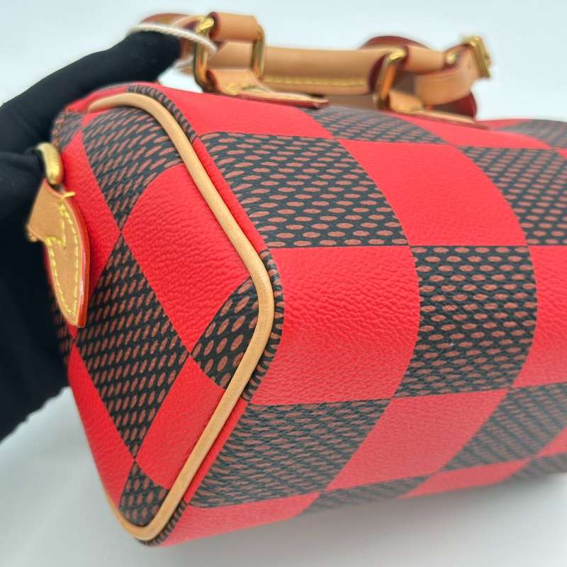 LV Speedy Nano Red Checkered (MM015)
