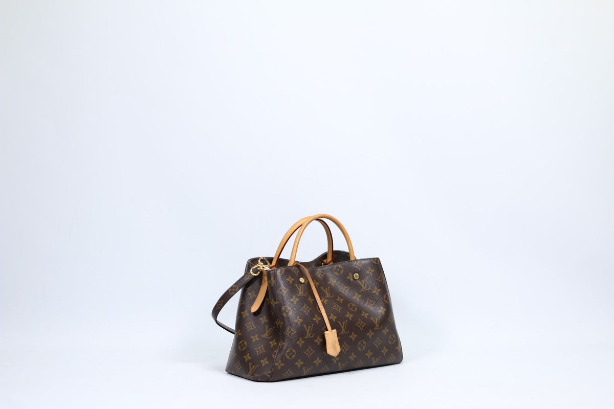 Louis Vuitton Brown PVC Monogram Canvas Montaigne MM Shoulder Bag M41056 (V1275911)