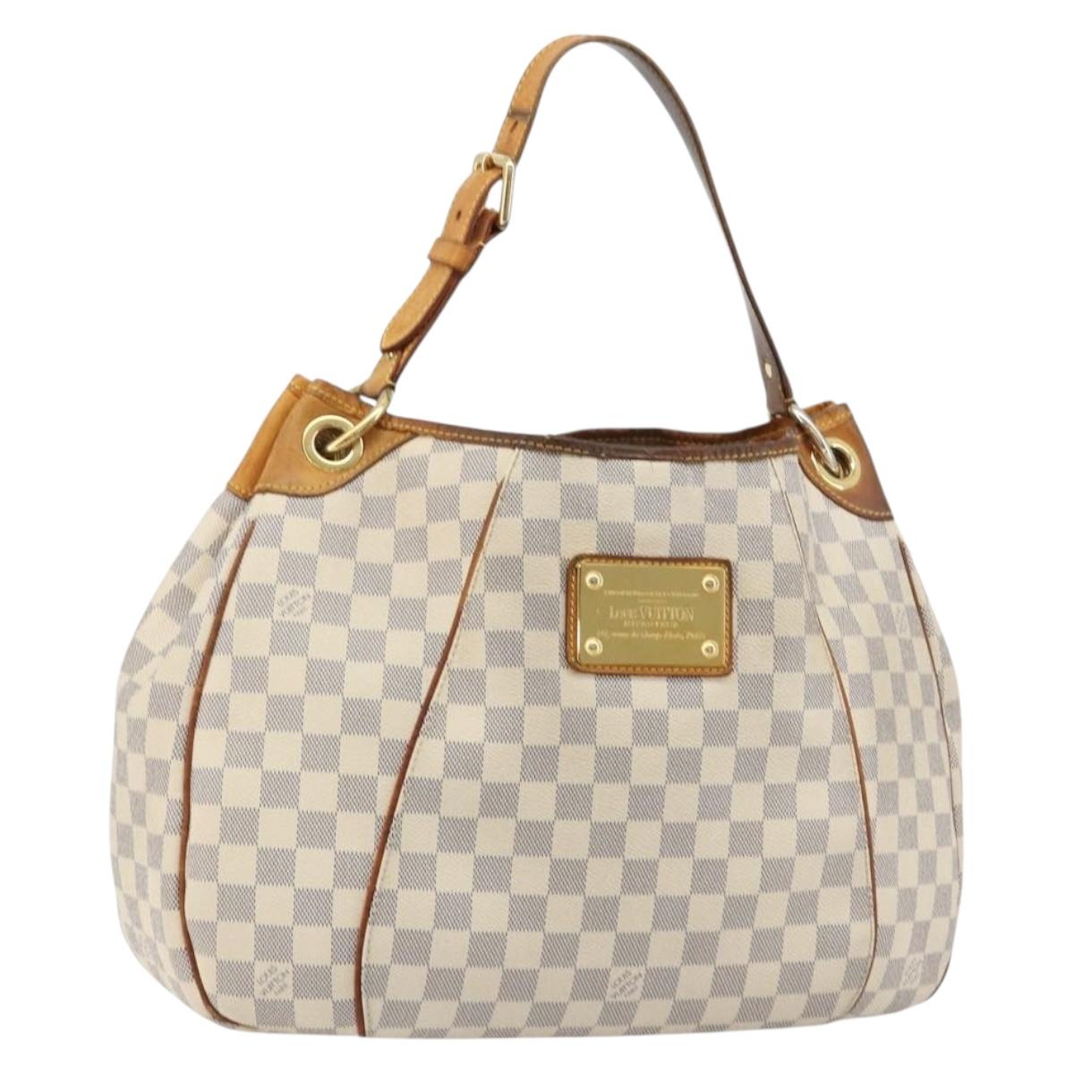 LOUIS VUITTON Damier Azur Galliera PM Shoulder Bag N55215 LV Auth 183344