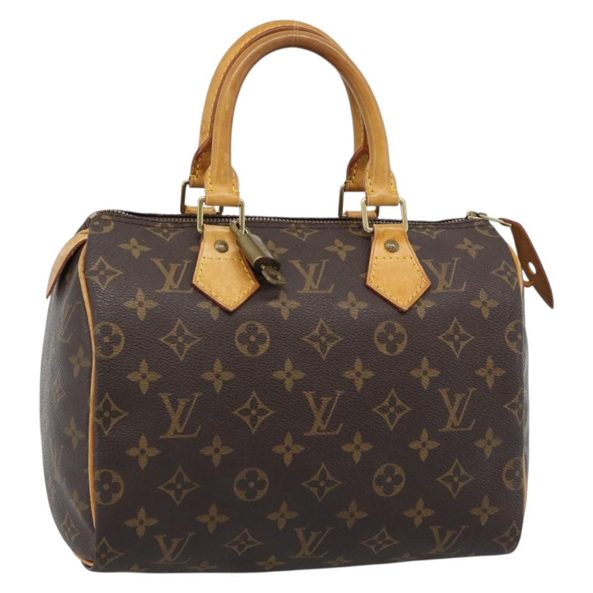 LOUIS VUITTON Monogram Speedy 25 Hand Bag M41528 LV Auth 186287A