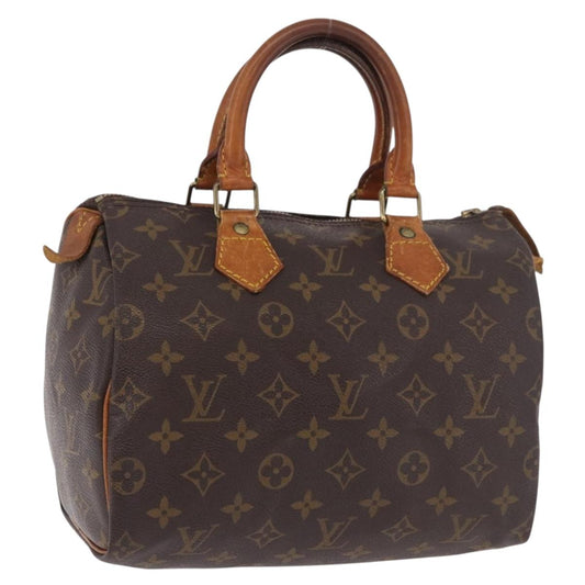 LOUIS VUITTON Monogram Speedy 25 Hand Bag M41528 LV Auth 187664