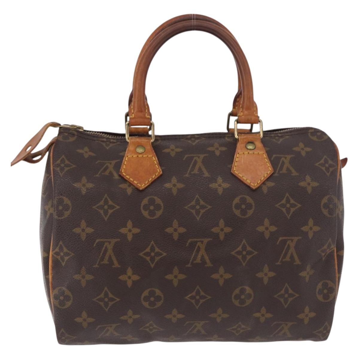LOUIS VUITTON Monogram Speedy 25 Hand Bag M41528 LV Auth 187664