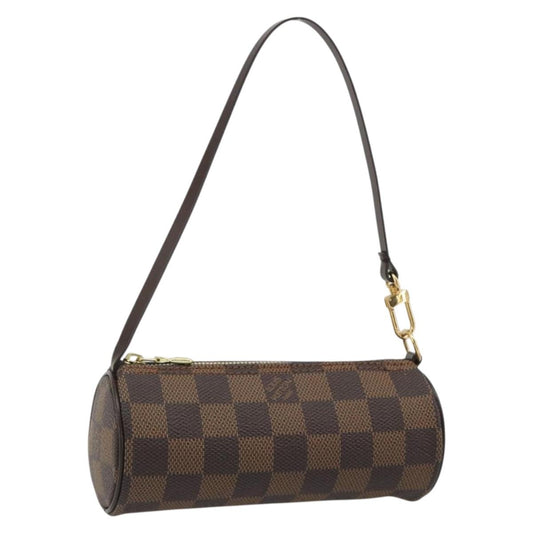 LOUIS VUITTON Damier Ebene Papillon Pouch LV Auth 189012