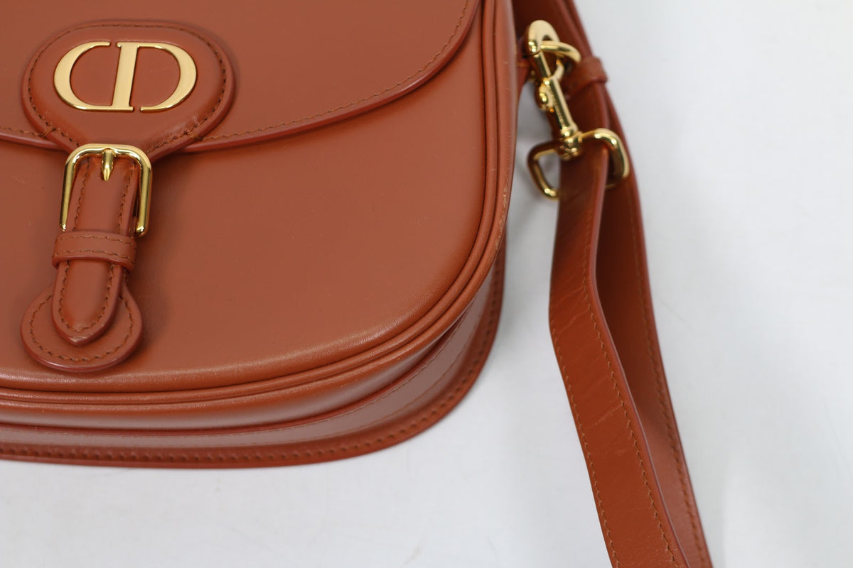 Dior Brown Leather Box Calf Bobby Medium Shoulder Bag M9319 (V5290814)