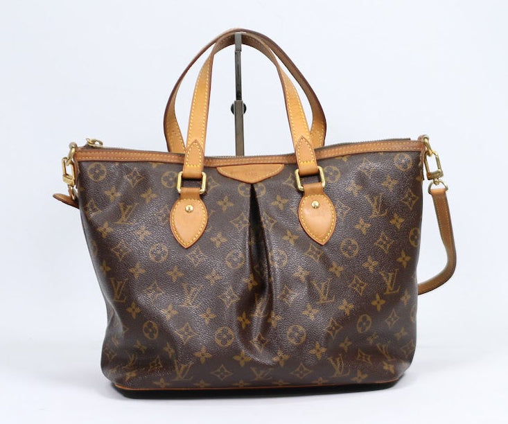 Louis Vuitton Brown PVC Monogram Canvas Palermo PM Shoulder Bag M40145 (V124913)