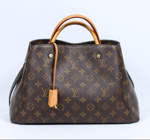 Louis Vuitton Brown PVC Monogram Canvas Montaigne MM Shoulder Bag M41056 (V1275916)