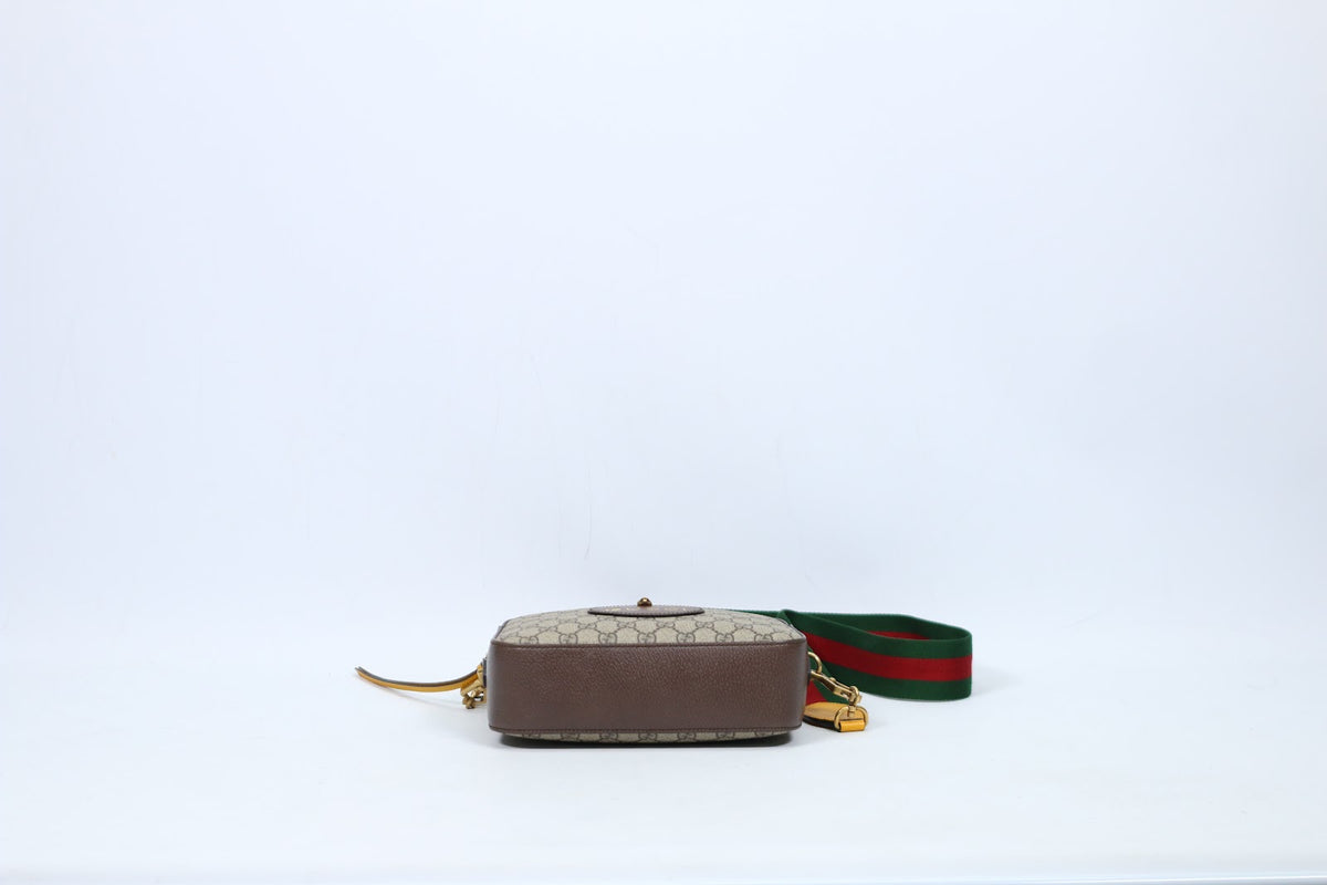 Gucci Brown PVC GG Supreme Canvas Neo Vintage Messenger ONE Crossbody Bag 476466 (V7230909)