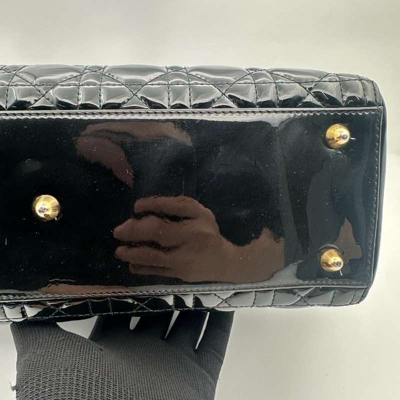 Dior Lady Dior Large Cannage Patent