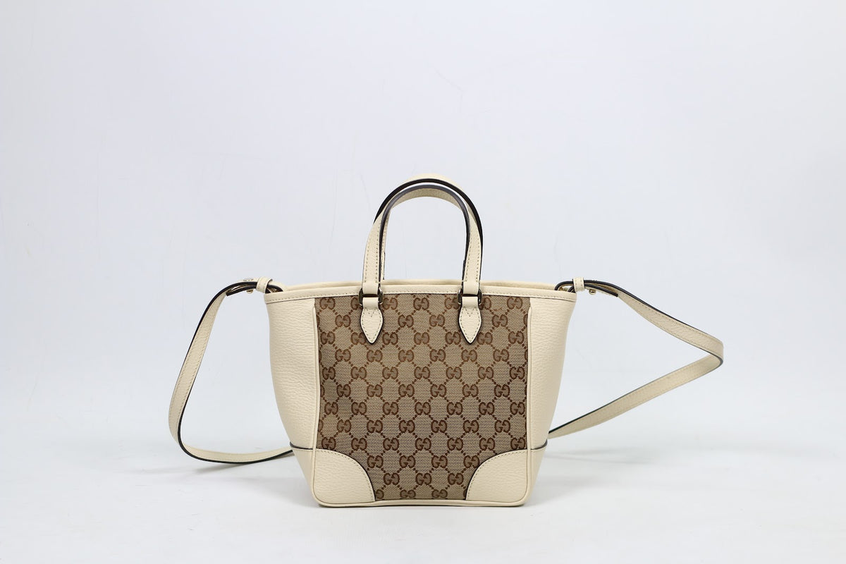 Gucci White Jacquard Canvas GG Small Shoulder Bag 449241