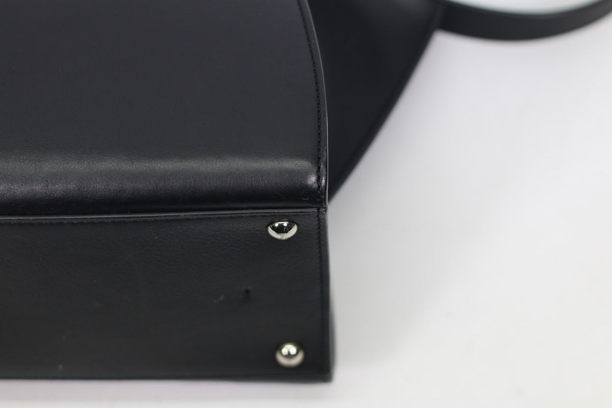 Fendi Black Leather Trois-Jours ONE Shoulder Bag 8BH279 (V9612911)