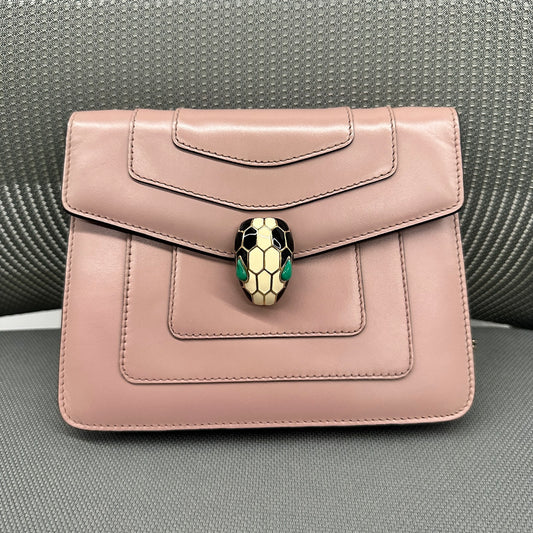 Bvlgari Serpenti Chain Crossbody Bag Dusty Pink (BL1426)