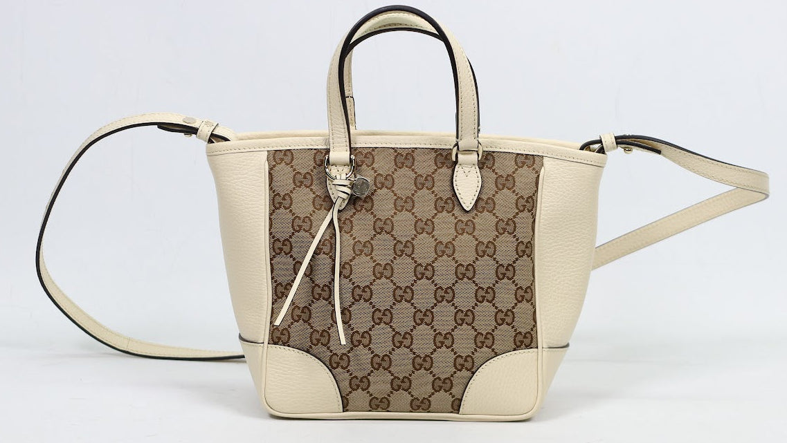 Gucci White Jacquard Canvas GG Small Shoulder Bag 449241