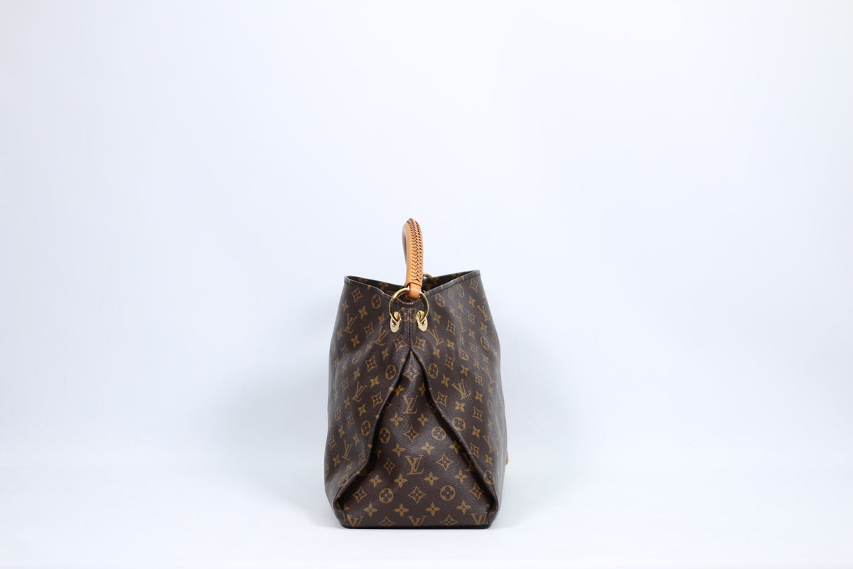 Louis Vuitton Brown PVC Monogram Canvas Artsy MM Shoulder Bag M40249 (V1260917)