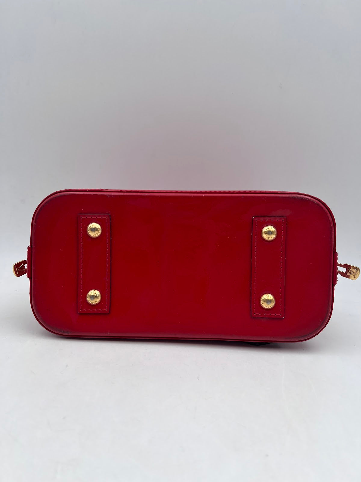 Louis Vuitton Alma BB Patent Leather, Red