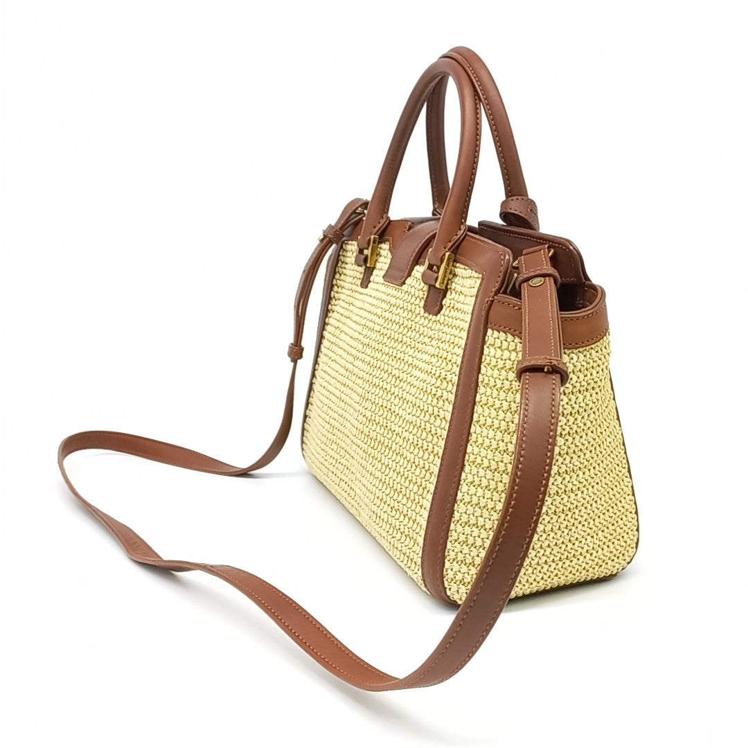 Saint Laurent Raffia New Cabas Chic Baby (424868) (10588952)