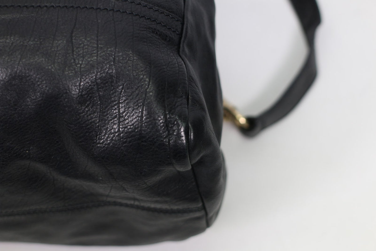 Givenchy Black Leather Wrinkle Pandora Medium Shoulder Bag BB05250004 (V793918)