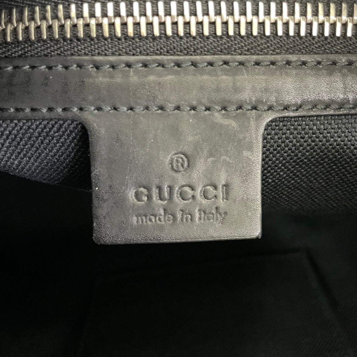 Gucci Black PVC GG Trim Supreme Triple Stripe ONE Clutch 523603