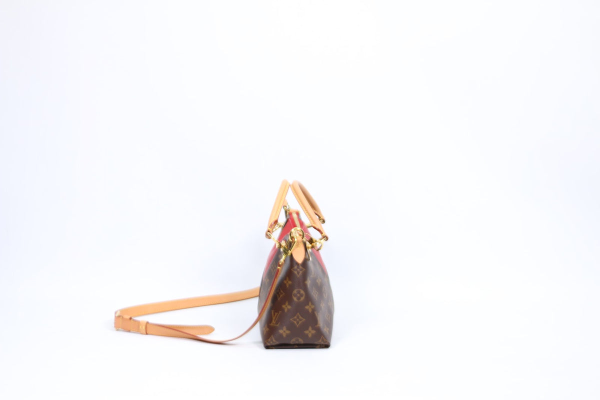 Louis Vuitton Red PVC Monogram Canvas V Tote BB Shoulder Bag M43966 (V1250901)
