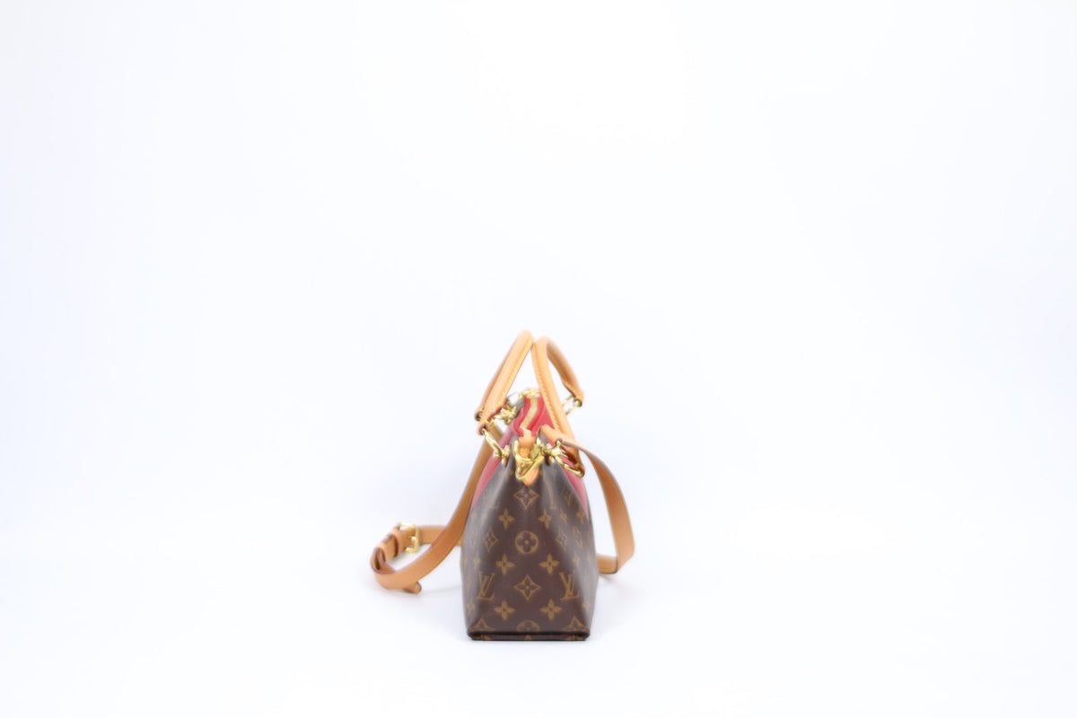 Louis Vuitton Red PVC Monogram Canvas V Tote BB Shoulder Bag M43966 (V1250901)