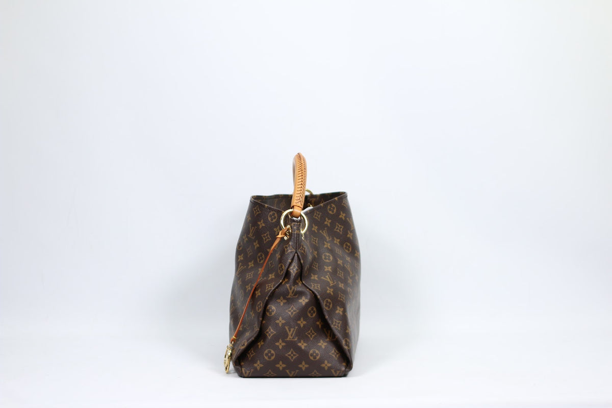 Louis Vuitton Brown PVC Monogram Canvas Artsy MM Shoulder Bag M40249 (V1260917)