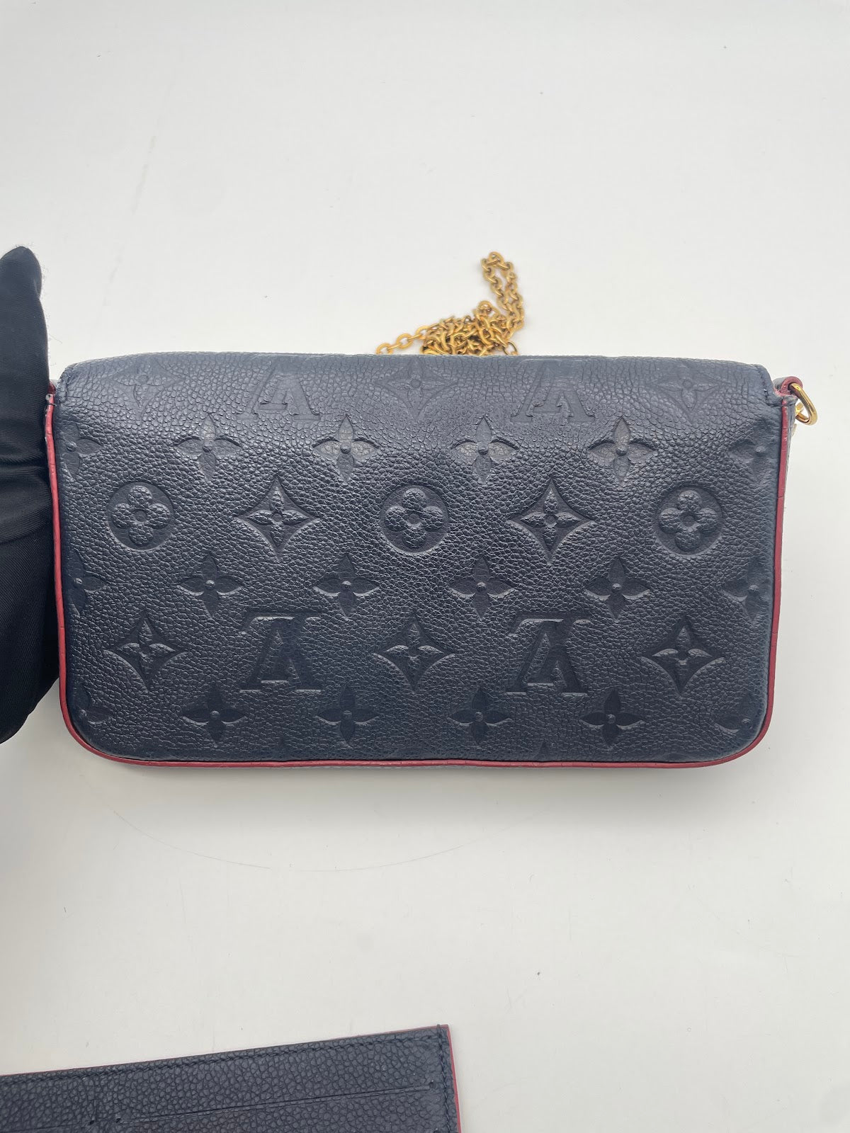 Louis Vuitton Felicie Chain Bag, Navy