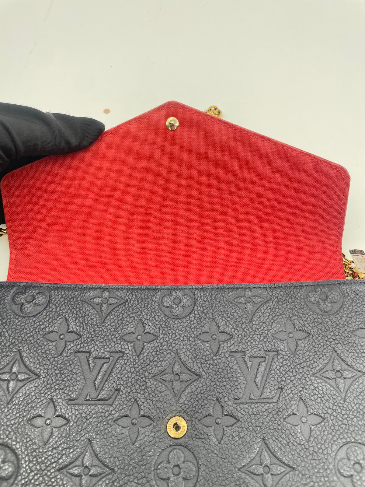 Louis Vuitton Felicie Chain Bag, Navy